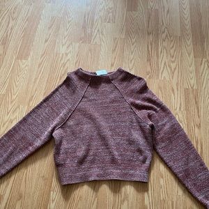 Red and white Free People sweater